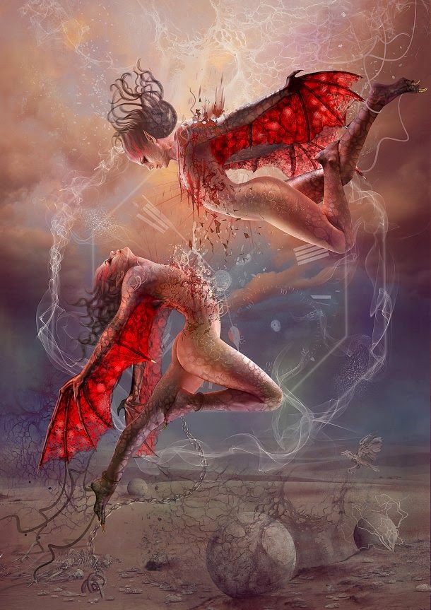 Vasylina Holodilina deviantart ilustrações foto-manipulações fantasia mitologia zodíaco signos sensuais provocantes 