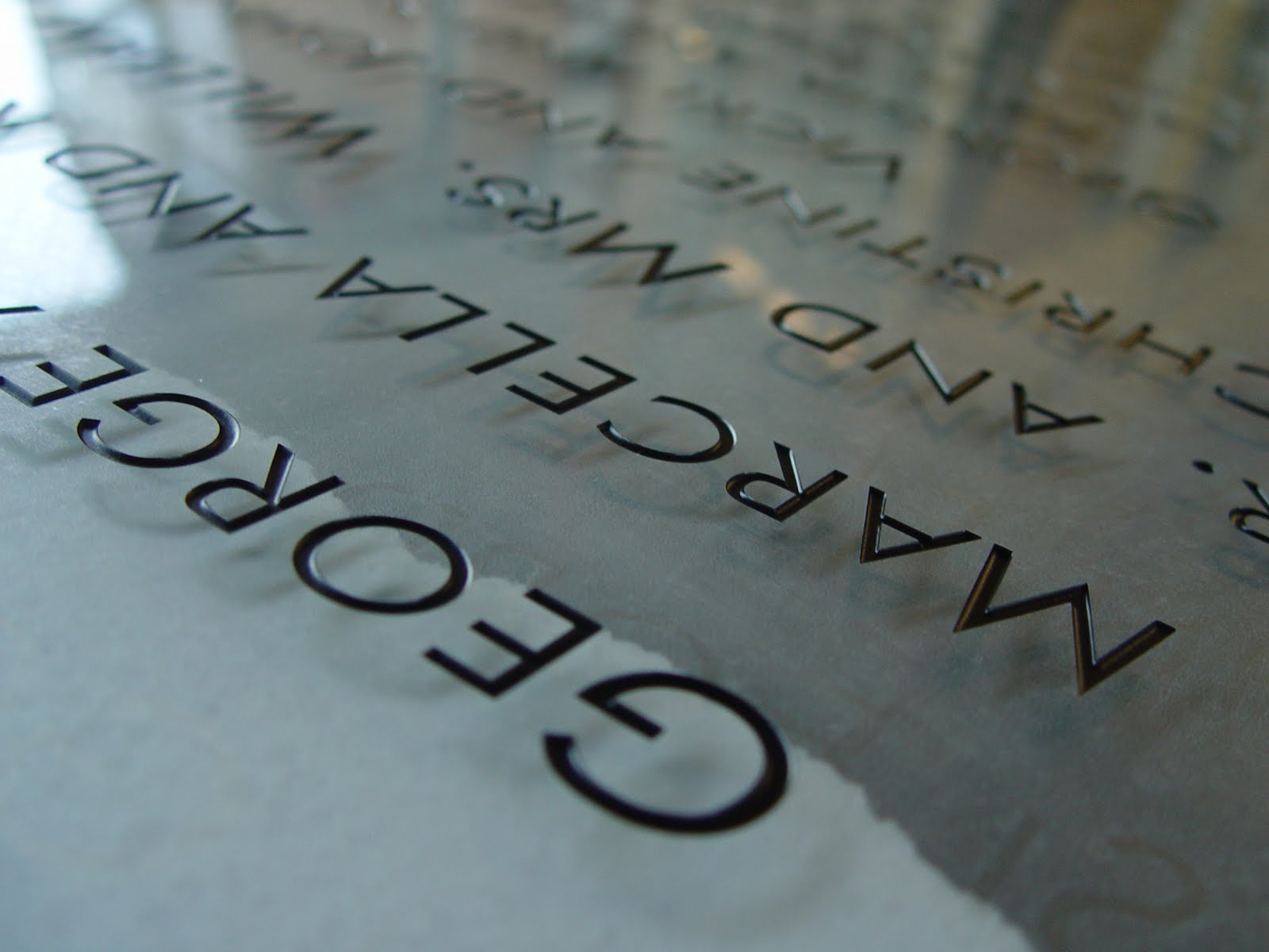 Etched Glass Carved Glass Plaques