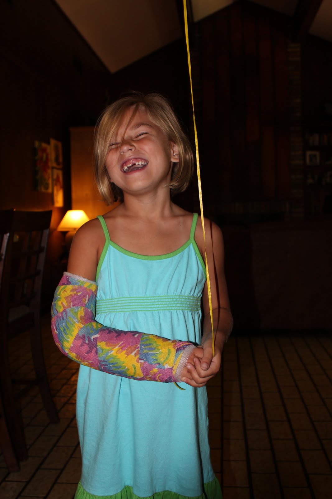 The Seney's Say Happy Girl With a Cast