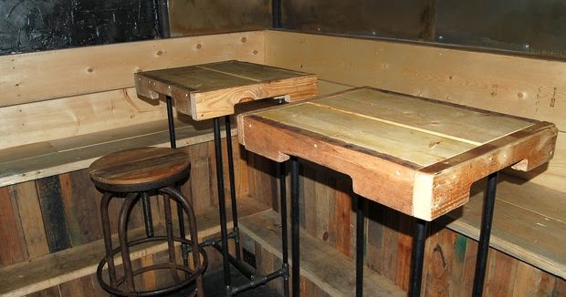 Mueblesdepalets.net: Interiores de restaurante hechos de muebles con