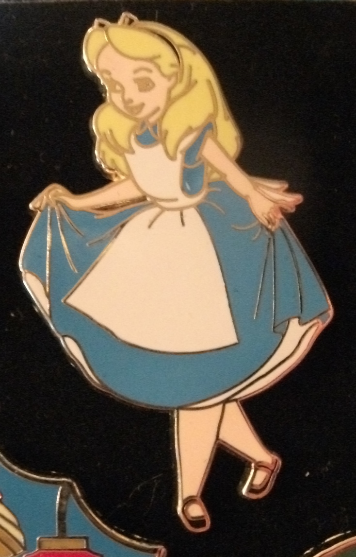 Themed Set Disney Pin *Parks* ! Alice in Wonderland Alice/'s Blue Dress ONLY