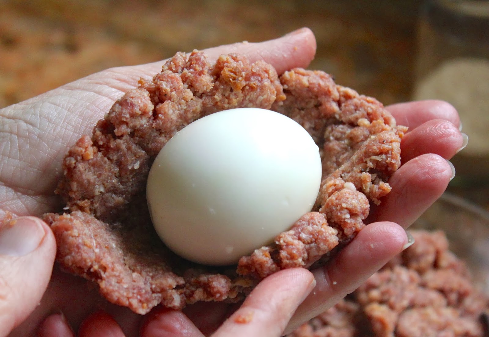 Scotch Eggs DeepFried, SausageCovered Hard Boiled Eggs