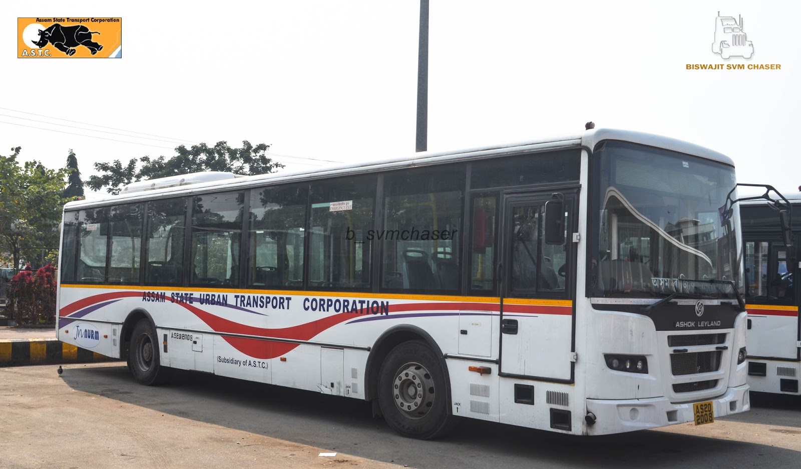 ASURTC (ASTC Subsidiary) Ashok Leyland Jan Bus AC City Service at