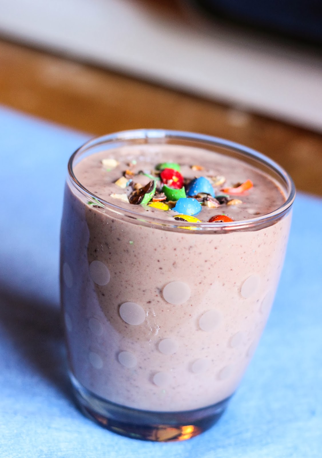 Diddles and Dumplings Peanut Butter Brownie Batter Smoothie with