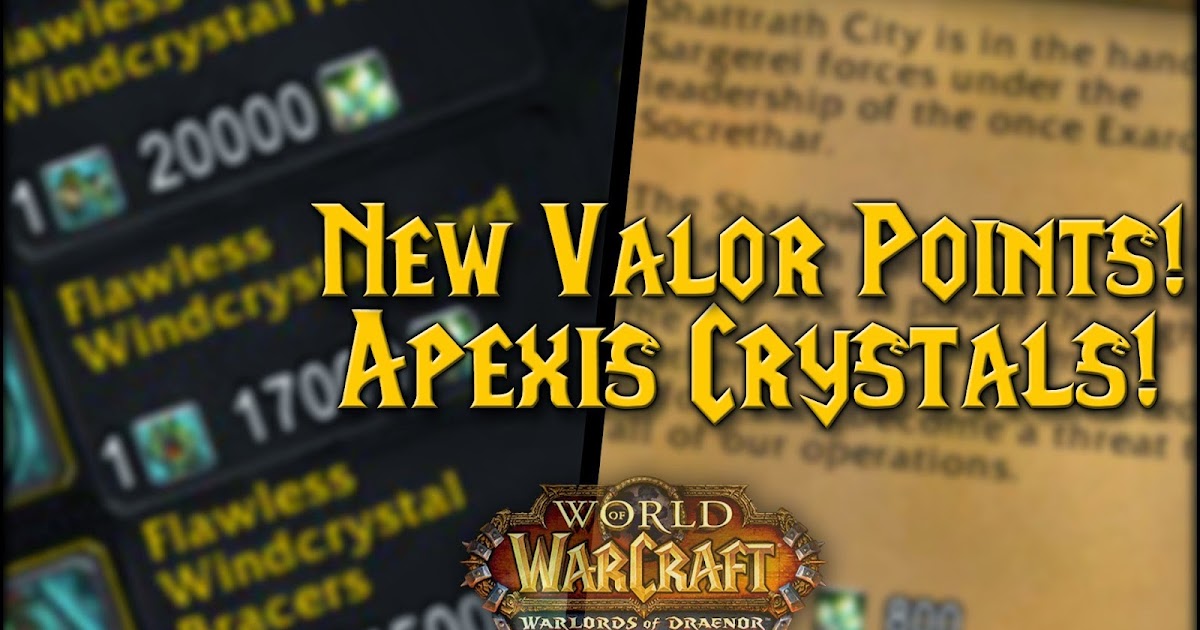 Master of World of Warcraft 1.2k Apexis Crystals/hour + 665 BoE