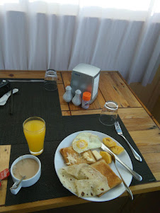 My early morning breakfast at "Nemo Inn" on Omadhoo island.