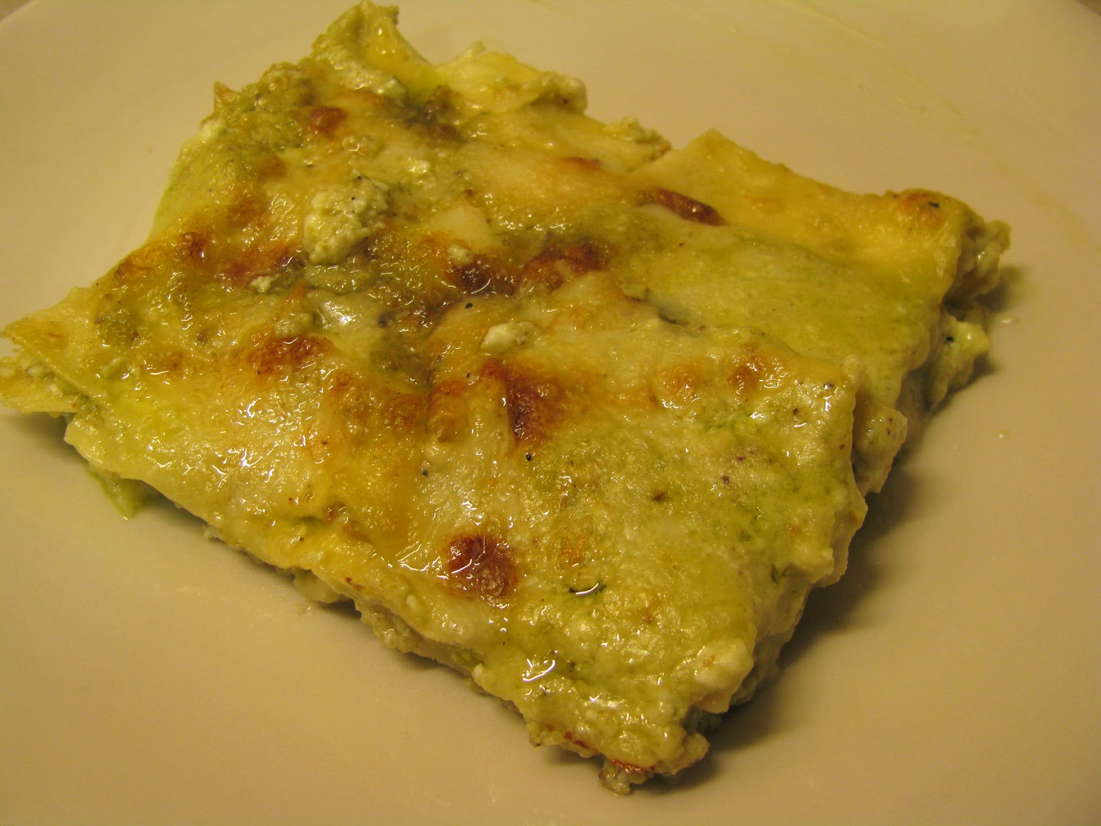 tè e cioccolato Lasagne al pesto di pistacchi e ricotta