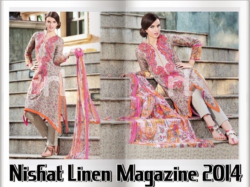 Nishat Linen Magazine Online 2014 Nishat Linen Catalogue 2014 Vol1