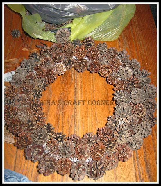 Pinecone Wreath-Gina's Craft Corner