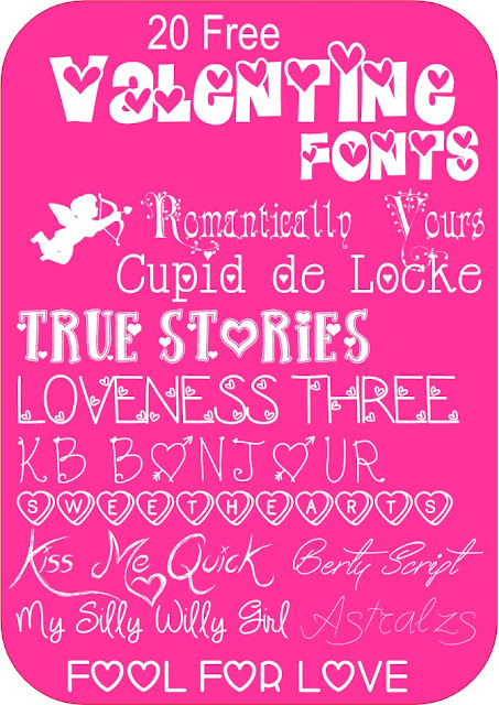 20 Free Valentine Fonts