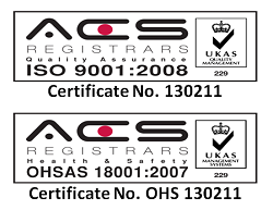 ISO 9001:2008 & ohsas 18001:2007 Certificated