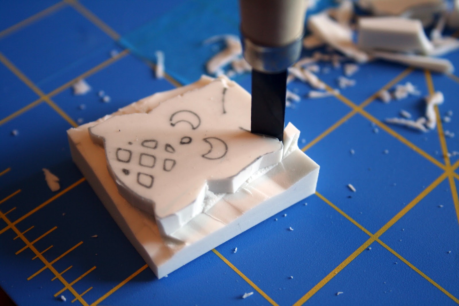 The Experimental Crafter Fabric Stamping Tutorial