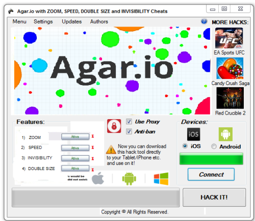 how to agario bot hack
