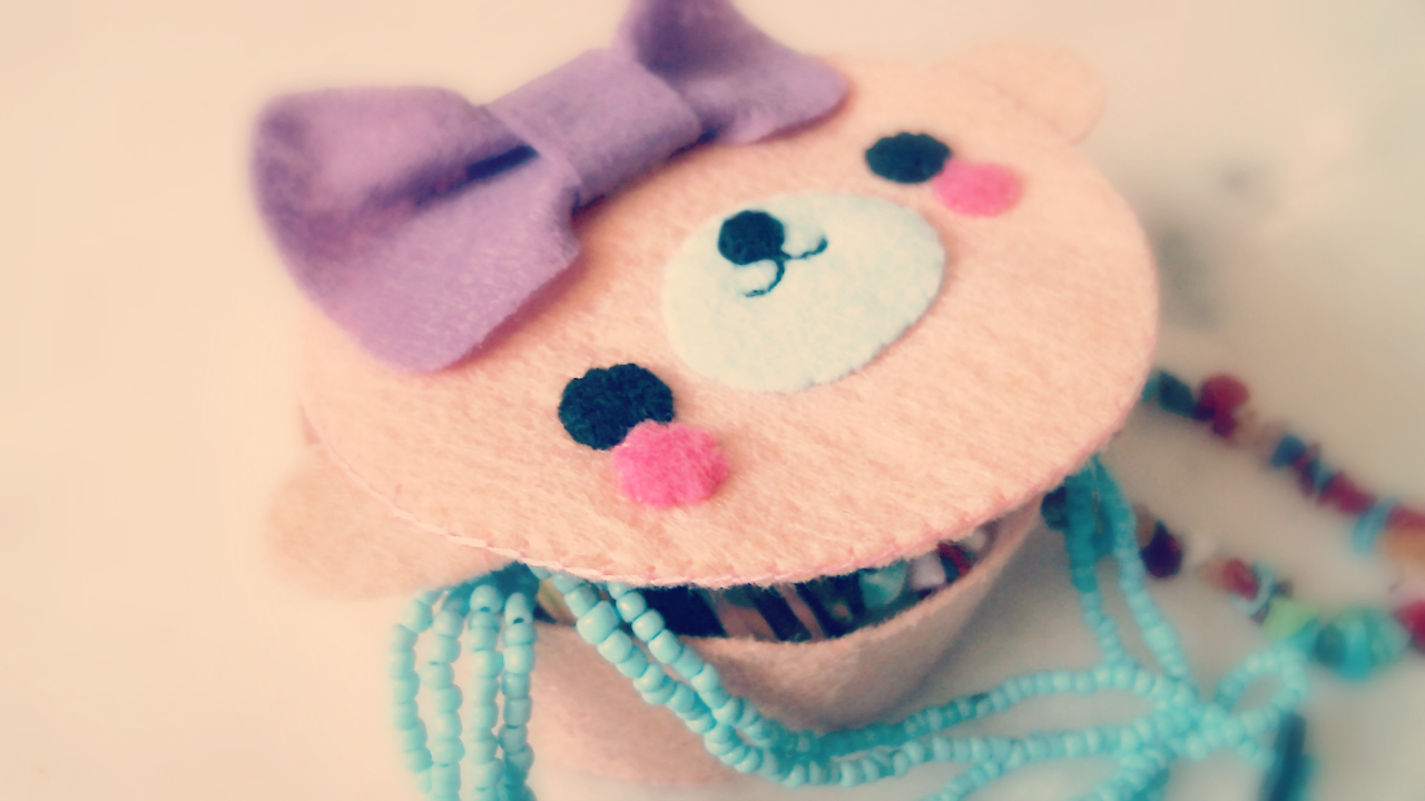 DIY How To Make A Mamegoma Jewelry Box From Felt Tutorial Hapy