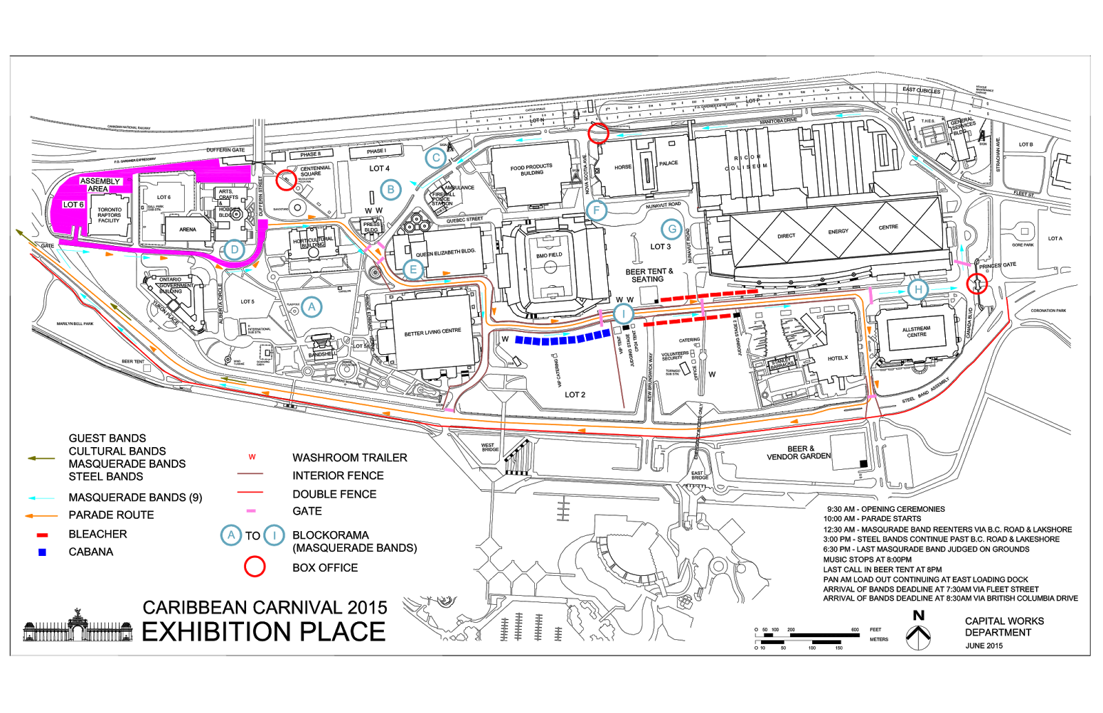 De Cocoa Pañyol Blogspot 2015 Toronto Carnival Grand Parade Route Map