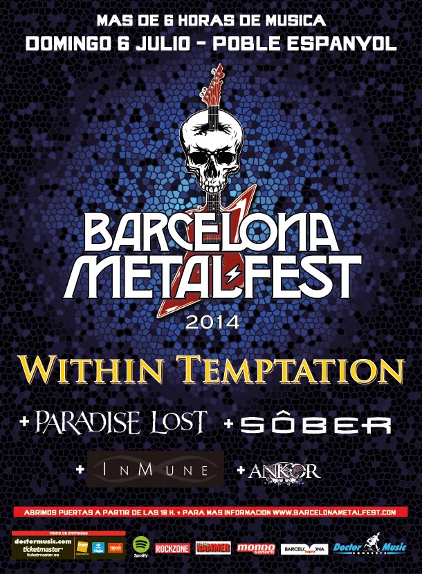 The Electrical Note Cartel completo del Barcelona Metal Festival