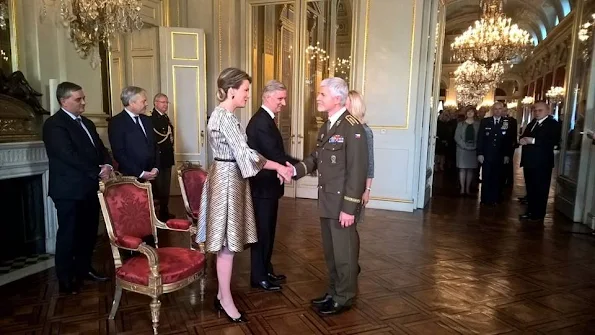 Queen Mathilde and King Philippe attended the new year reception held for representatives of SHAPE and NATO 