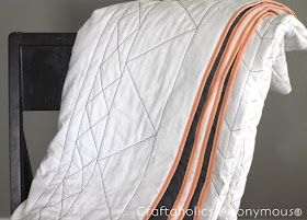 Gifts to start making now to be done by the holidays: Like this no-piece geometric quilt