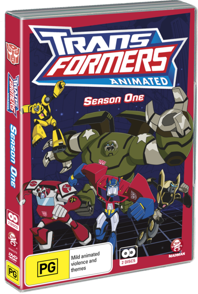 transformers animated dvd
