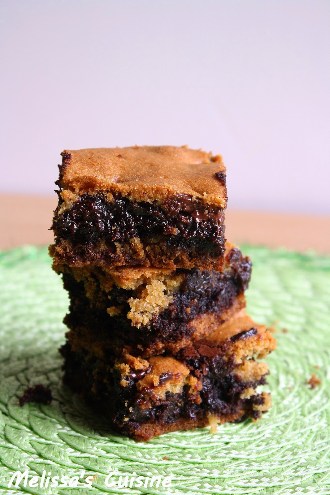 Melissa's Cuisine:  Chocolate Chip Cookie Brownie Bars