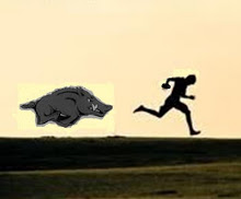 Running from angry hogs...