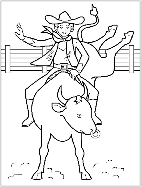 transmissionpress: Printable Free Rodeo Cowboy Coloring Pages to ...