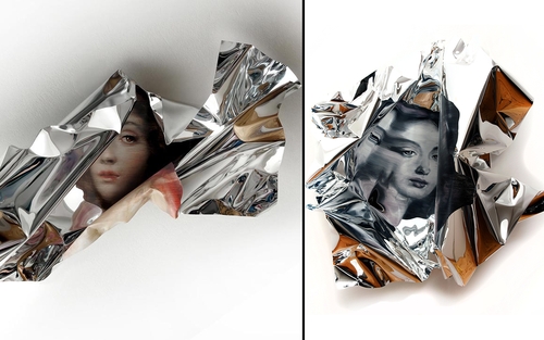 00-Martin-C-Herbst-Oil-Painting-on-Folded-Mirror-Polished-Aluminium-Foil-www-designstack-co