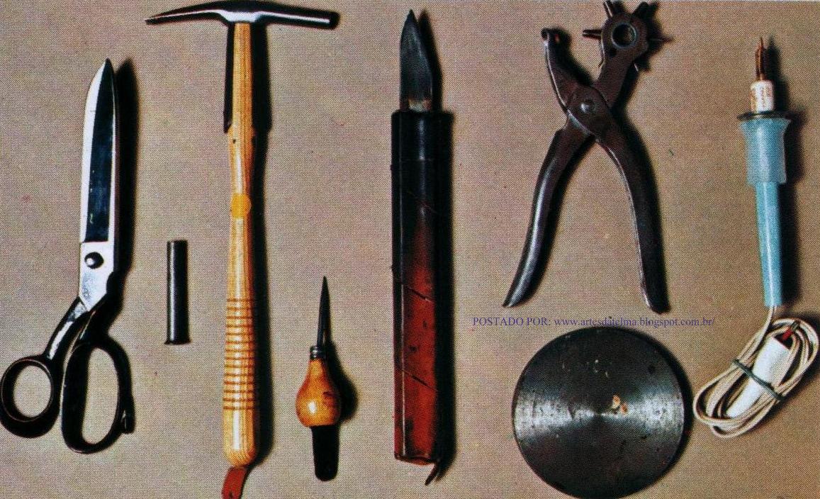ARTES DA TELMA COMO TRABALHAR COM COURO DICAS GERAIS Artesanato Em Couro Ferramentas ~ ARTES DA TELMA COMO TRABALHAR COM COURO DICAS GERAIS