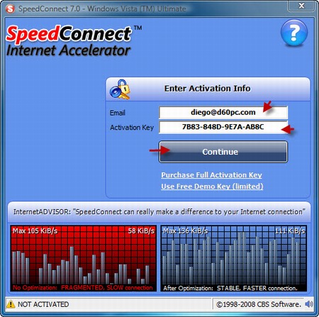 speedconnect internet accelerator activation info