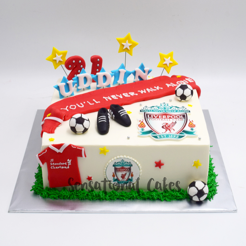 The Sensational Cakes Liverpool Fc Football Sports Theme For Boy S Birthday Cake Singapore Footballcake Singaporecake