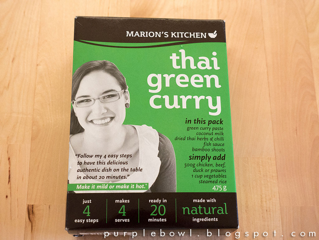 Purple bowl Easy green curry recipe