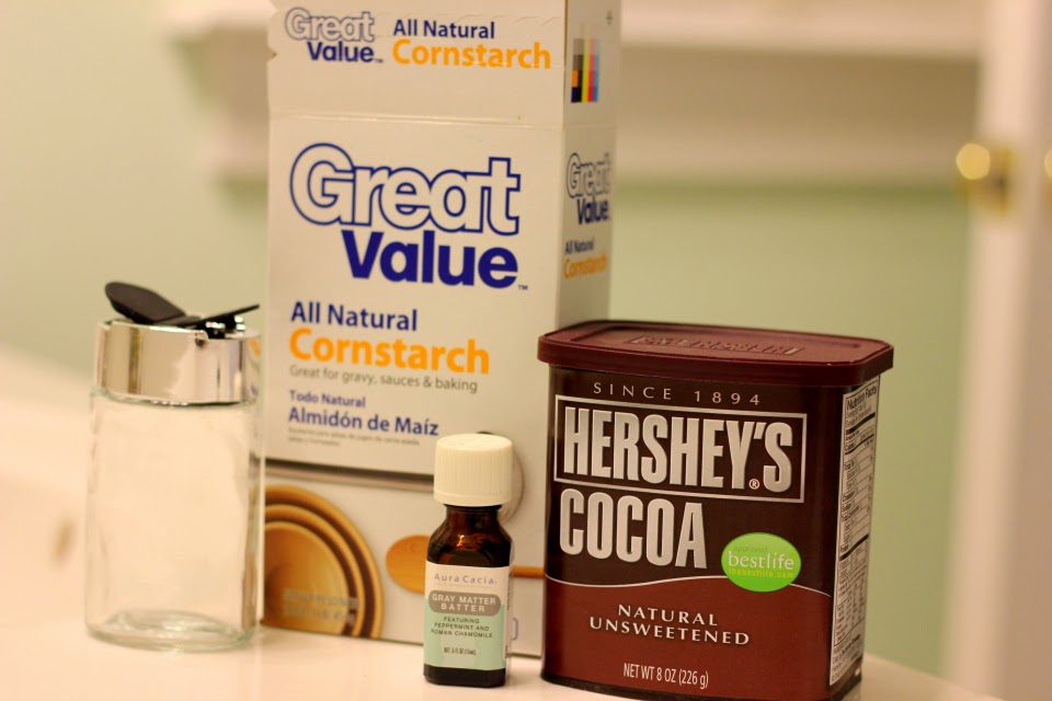 Diary of a Fit Mommy Natural DIY Dry Shampoo (for dark hair)