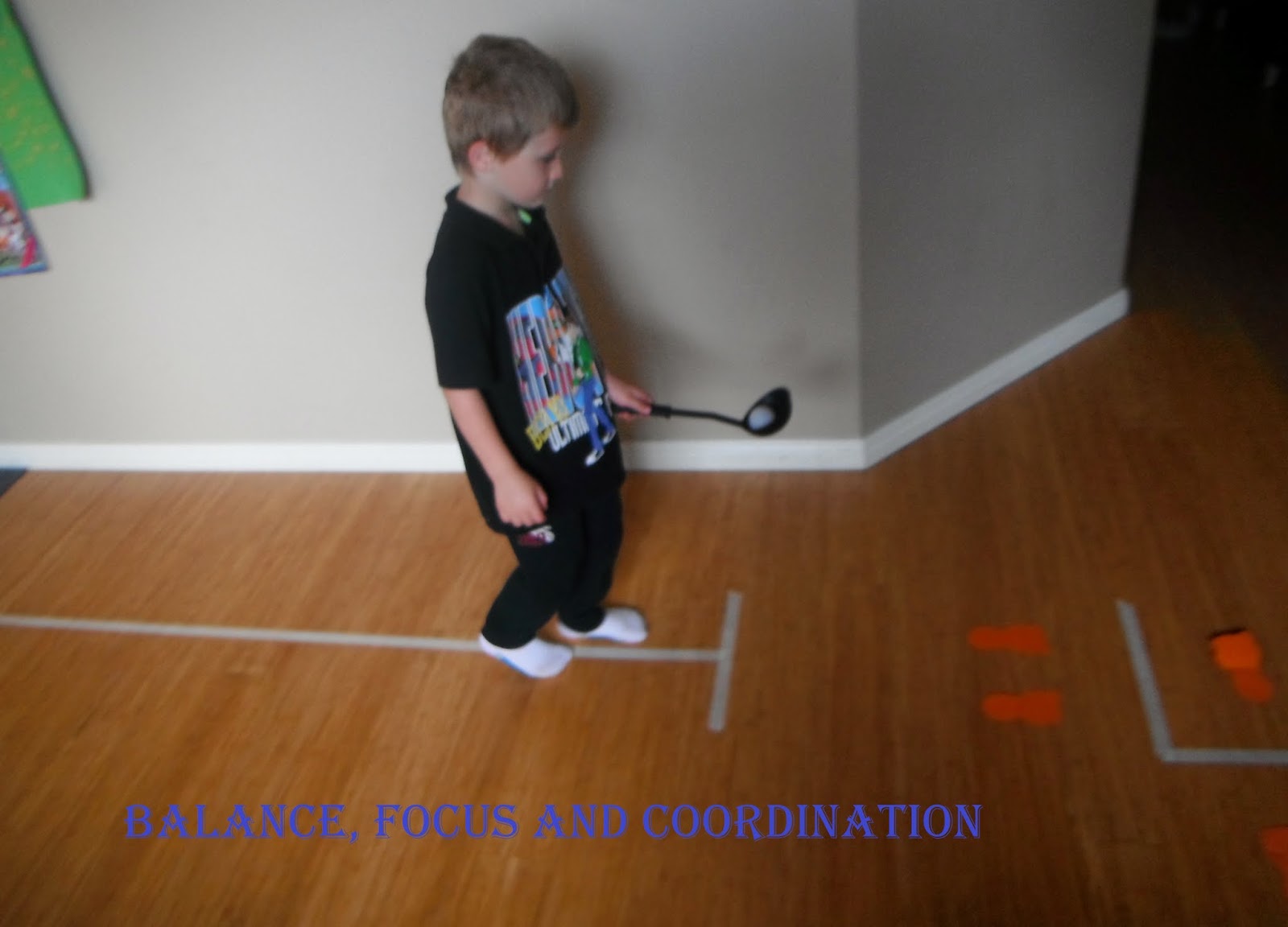 Adventures at home with Mum Easy Gross Motor Obstacle Course