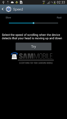 Samsung Smart Scroll Speed Settings