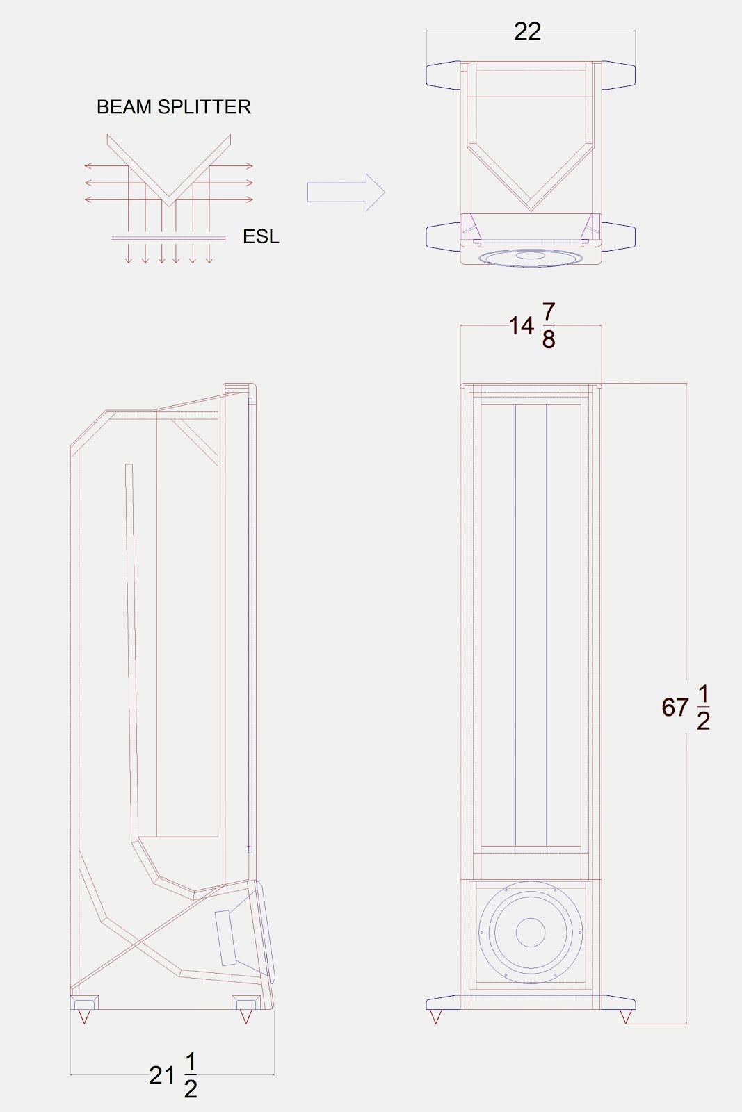 diy transmission line subwoofer