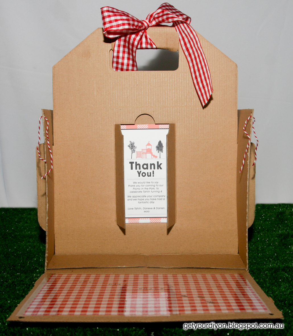 Get Your D.I.Y On!! DIY Picnic basket out of an IKEA carry box.