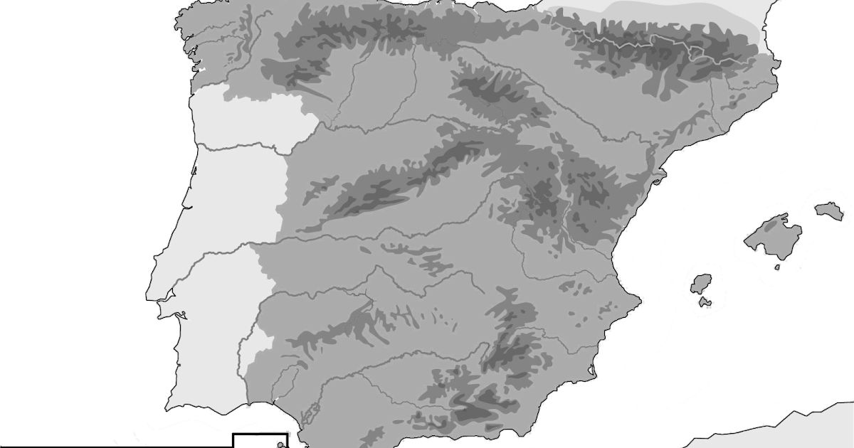 Featured image of post Mapa Espa a Rios Y Monta as Mudo Mapa de provincias y capitales de espa a