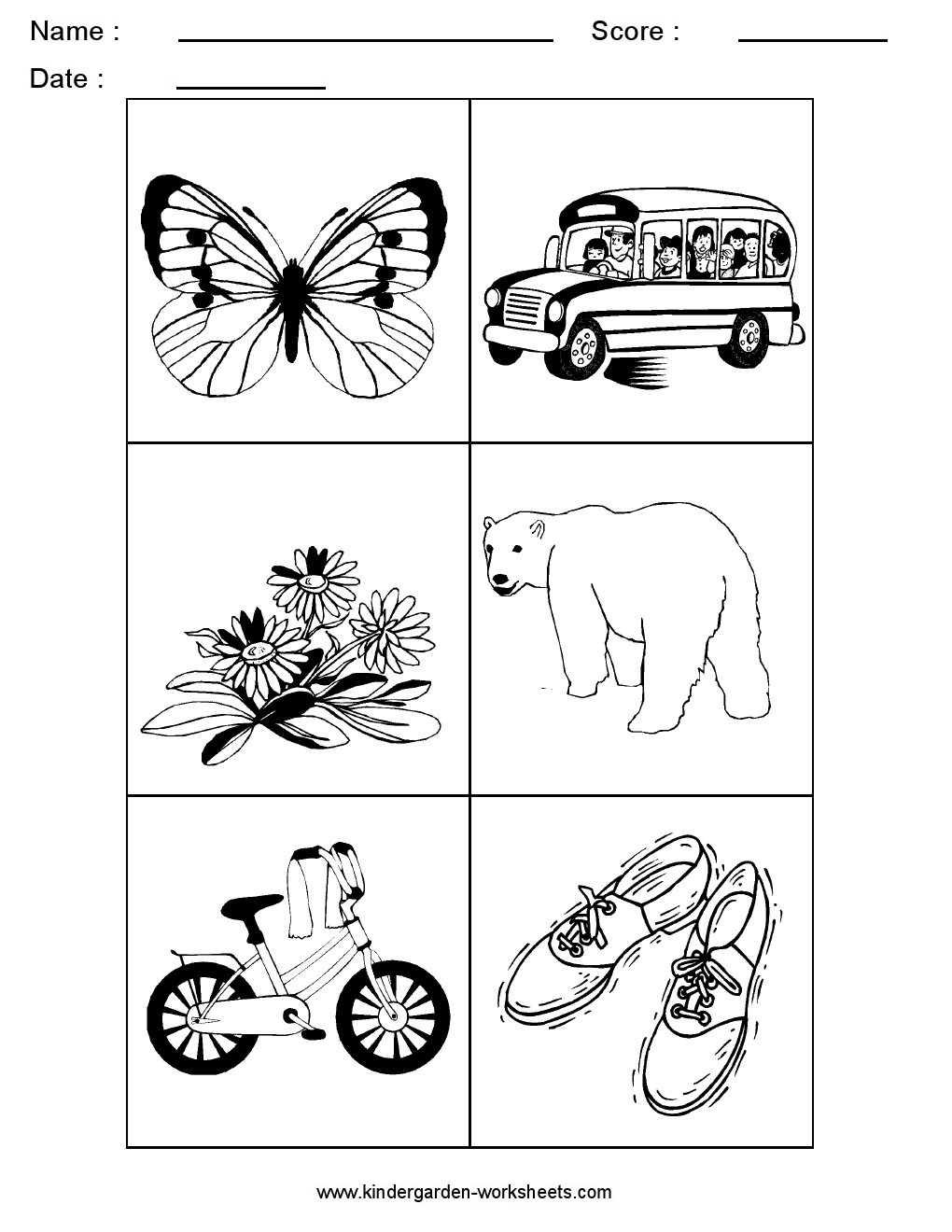 Kindergarten Worksheets: Alphabet Picture Cards - Alphabet Sorting Kindergarten Worksheets: Alphabet Picture Cards - Alphabet Sorting