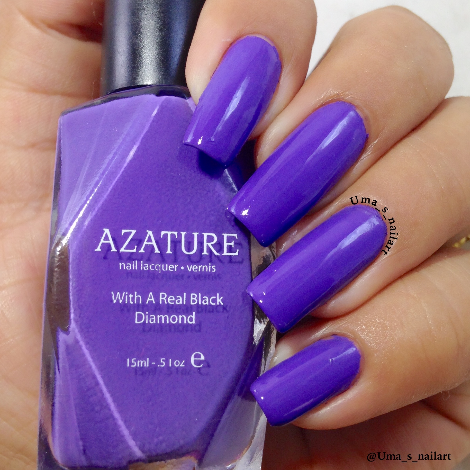 Azature Real Black Diamond Nail Polish Reviews And Swatches...
