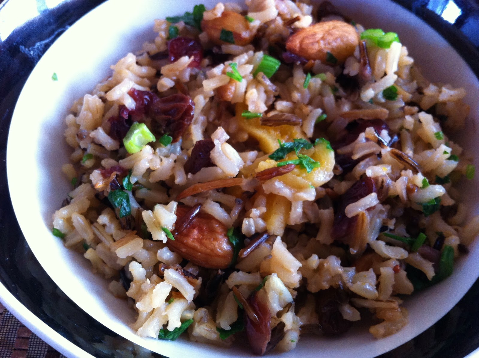 Skinny Simple Recipes Wild Rice with Dried Fruits & Almonds