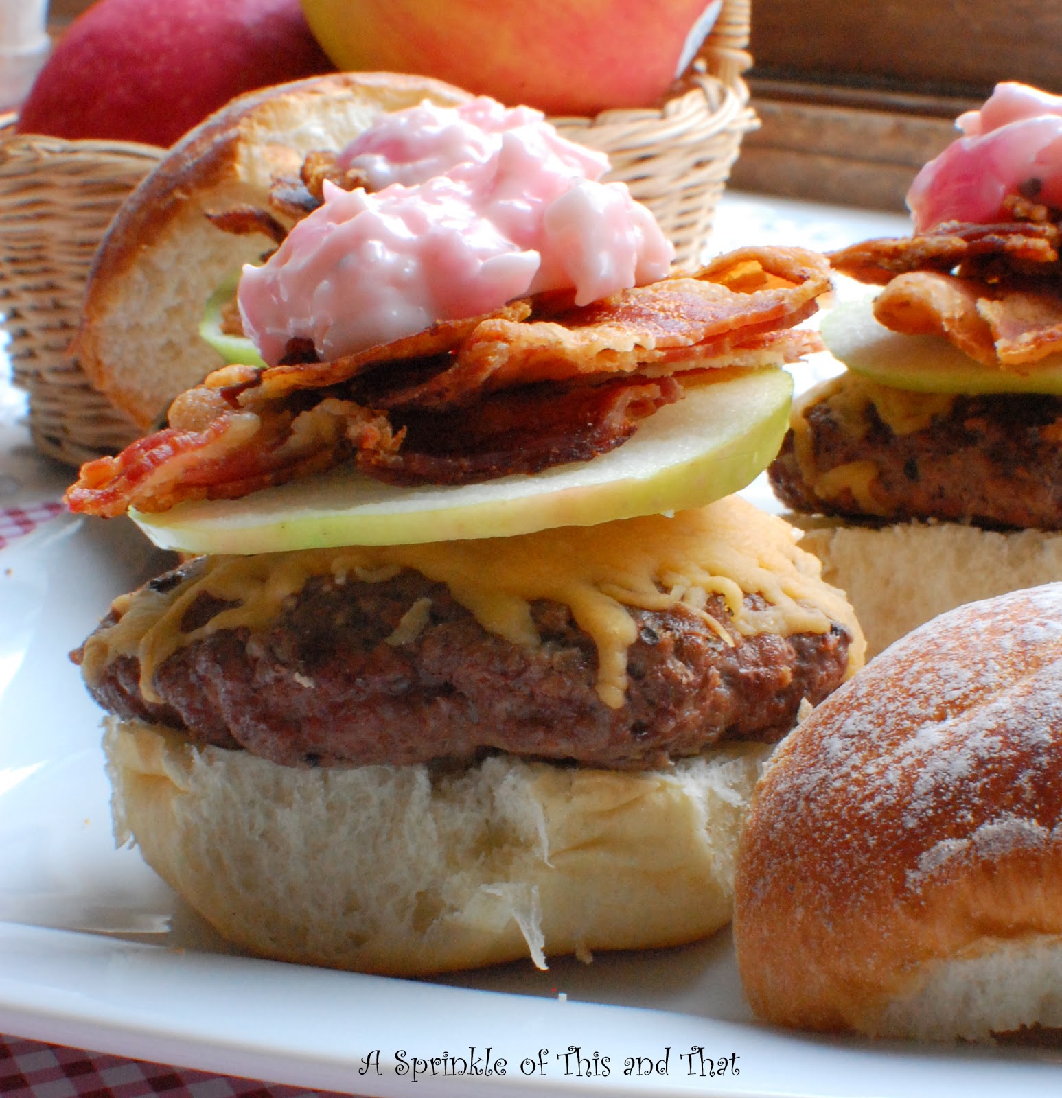 A Sprinkle of This and That Johnny Appleseed Burgers