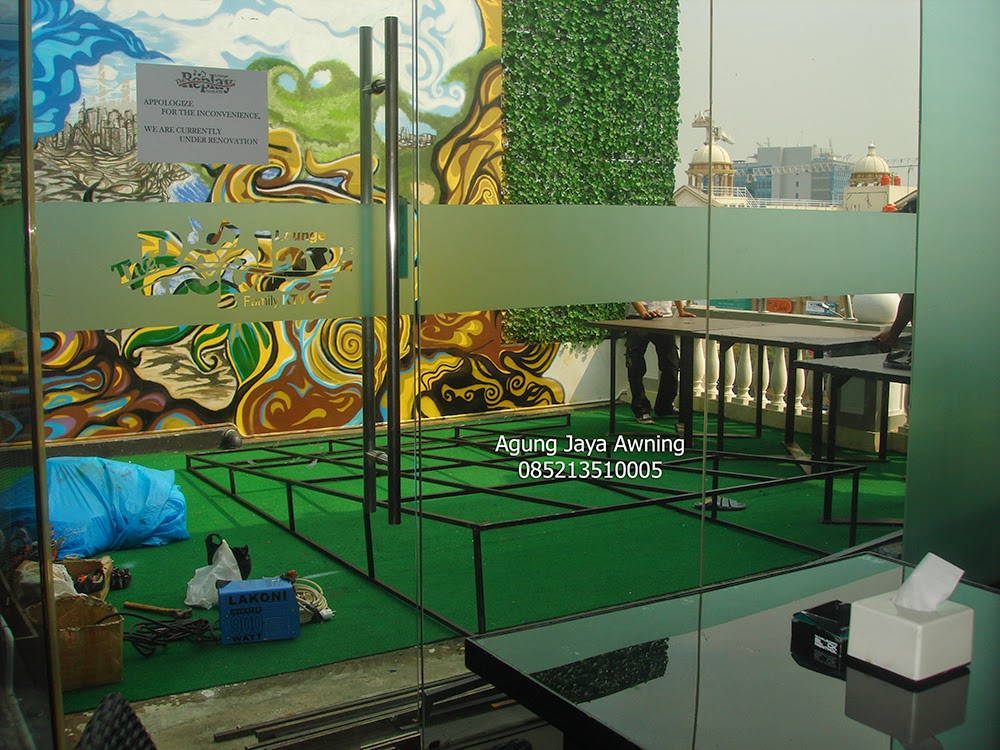 Jasa pasang Kanopi Kain Jakarta awning sunbrella