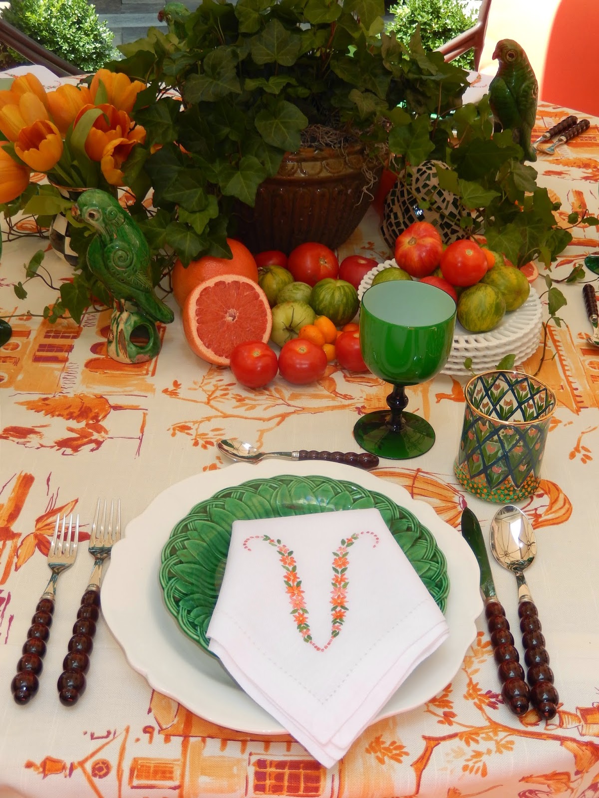 The French Tangerine decorating with fruits and vegetables and a winner