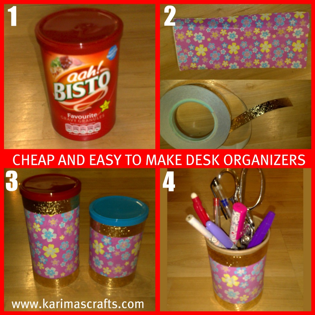 Karima's Crafts Desk Tidy Tutorial