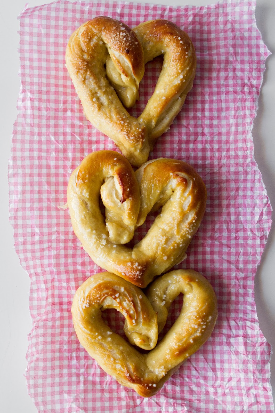 My Name Is Snickerdoodle Heart Shaped Soft and Chewy Buttered Pretzels