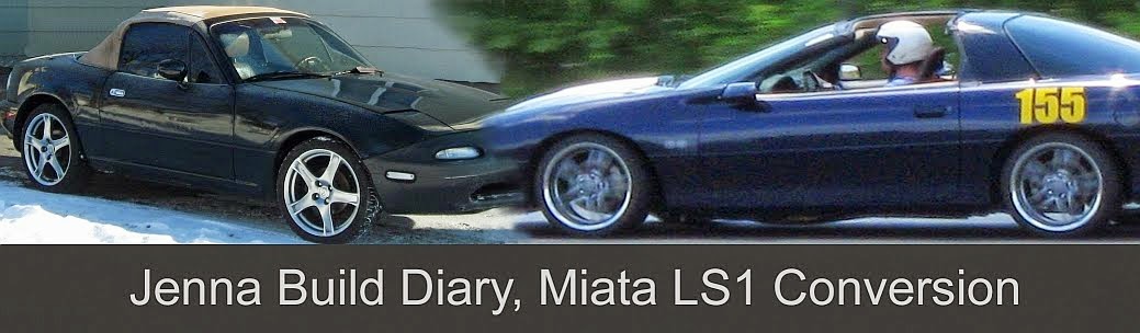 Jim and Jenna build diary, Miata LS1 Conversion