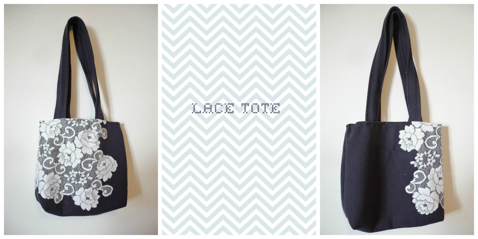 Aiming For Swan Like Grey Lace Bag