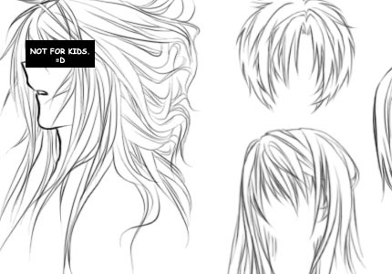 anime anime hair
