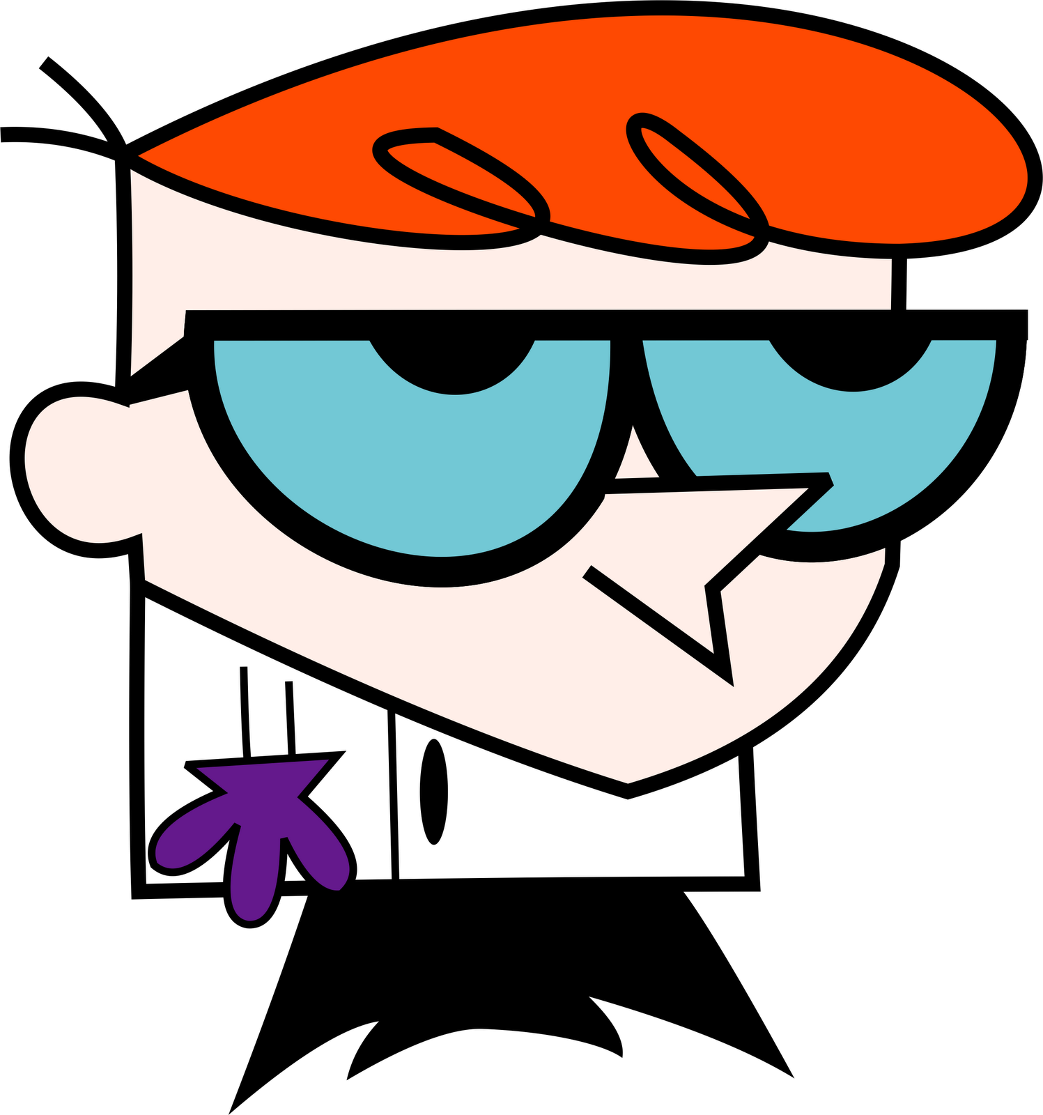 Dexter of Dexter's Laboratory (free download vector) DENIZIGNKO