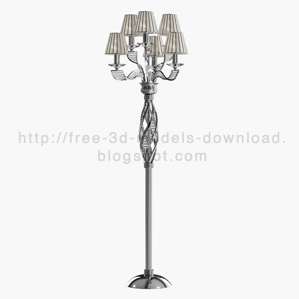 floor lamp, 3d модель, 3d model, скачать бесплатно, free download, lighting, osgona, торшер